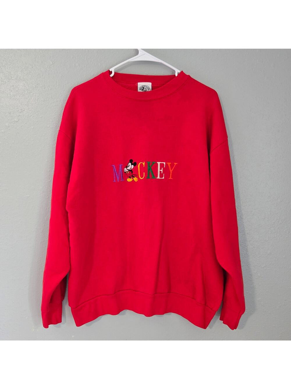 Vintage Disney Mickey & Co Embroidered Sweatshirt Pullover Size XL Mickey Minnie
